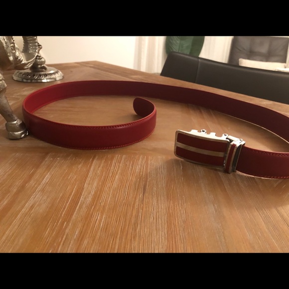 BNWT Luxurious Automatic PWR Red Ratchet Belt!! - Picture 2 of 16